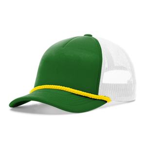 Casquettes de camionneur en toile vierge à 5 panneaux personnalisées, casquettes en maille unie - Product Image 3