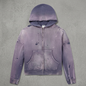 Nouvelle veste zippée à capuche mi-col montant pour femme, en tricot, automne/hiver, épaisse 330g, en tissu éponge anti-plis, 100% molleton - Product Image 2