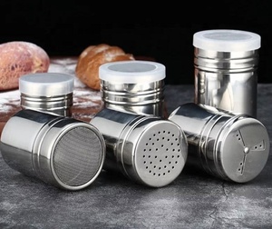Stainless Steel Rotating Lids Design Spice Dispenser Spice <b>Shaker</b> <b>Bottle</b> Multi Function Cooking Pepper Salt Jar - Product Image 5