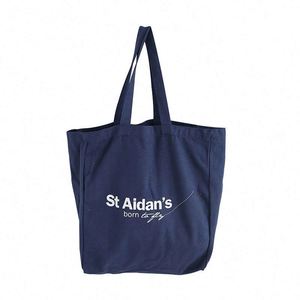 Hot Selling Heavy-Weight Oversized Cotton Canvas Tote <b>Bag</b> Shoulder Strap Customized Logo Design Promotional Advertising <b>Gifting</b> - Product Image 4