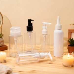 Ensemble de contenants cosmétiques personnalisés avec logo, pots de crème pour le corps, lotions et flacons pulvérisateurs pour les soins de la peau - Product Image 1