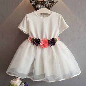 Vestido de Fiesta de Chifón con Diseño Indio Chino para Niñas - Product Image 3