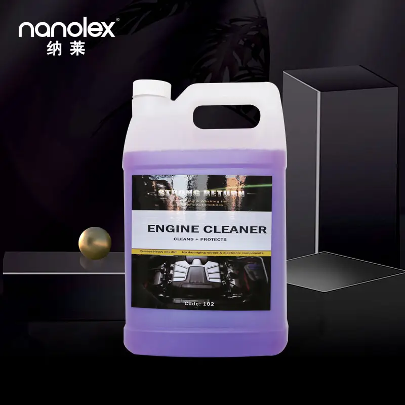 Nanolex 102 Fabricante Original Limpador de motor fantástico de fácil limpeza para remover óleo e detalhamento de carros, sprays para motor