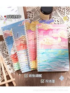 Writing Lined Lenticular Travel Hard Cover Paper A4 Linen <b>Notebook</b> - Product Image 2