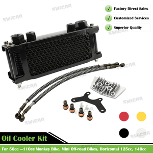 Kit de refroidissement d'huile pour <span class=keywords><strong>radiateur</strong></span> de moto Monkey Bike <span class=keywords><strong>50cc</strong></span> 70cc 90cc 100cc 110cc 125cc 140cc - Product Image 2