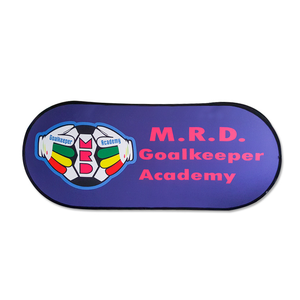 Hot bán ngoài trời bật lên ra một khung a-frame biểu ngữ tùy chỉnh gấp vải hình bầu dục ngang - Product Image 2