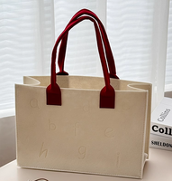 2024 <strong>Best</strong> <strong>Selling</strong> Reusable New Fashion Wholesale Eco-Friendly Custom Logo <strong>Large</strong> <strong>Capacity</strong> Colorful Felt Shopping <strong>Tote</strong> <strong>Bag</strong>