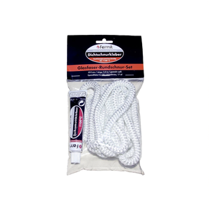 Ensemble de cordons d'étanchéité Fermit 8 mm blanc 2,5 m avec adhésif pour applications à haute température, utilisation pour cheminée - Product Image 2