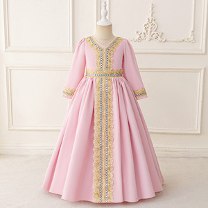 Abaya Modesta para Niñas para las Celebraciones de Eid Al-Fitr y Al-Adha, Material de Poliéster, Largo hasta el Tobillo - Product Image 5