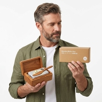 Boîte à fond plat à boucle unique, boîte en carton ondulé colorée, carton personnalisé pour produits de soin de la peau, boîte d'emballage express personnalisée