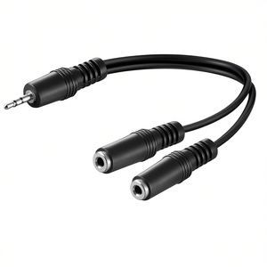 Cable de audio de 3,5 mm macho a 2 hembra, adaptador divisor para auriculares y altavoces - Product Image 3