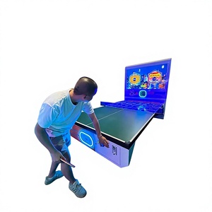 Indoor Interactive Ninix Coin Operated Arcade Table Tennis <b>Machine</b> Stainless Steel Game Board <b>Amusement</b> Sports Equipment - Product Image 1