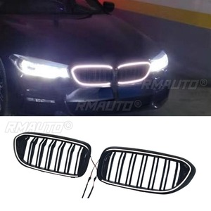Kit carrosserie pour BMW Série 5 G30 2017-2020, calandre LED, grilles de course, bandes décoratives, calandre avant, pièce extérieure - Product Image 2