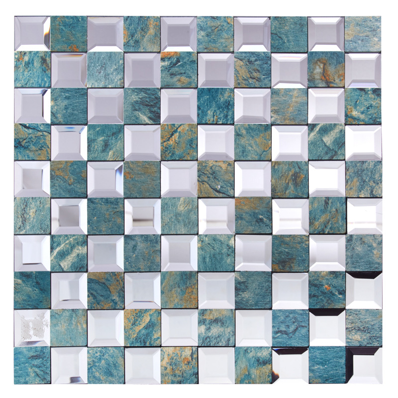 Lot De 4 Miroirs Muraux Autocollants 30,5 X 30,5 Cm – Faciles à Poser, Super Déco !