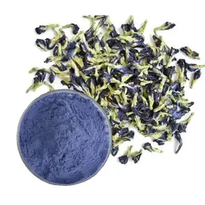 工厂批量供应100% 天然超细蓝蝴蝶豌豆粉