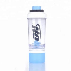 600ml Eco Friendly BPA Free <strong>Wholesale</strong> Smart Custom Logo Plastic <strong>Shaker</strong> Protein Bottle for GYM with 304 Steel Mixing <strong>Ball</strong> - Product Image 1