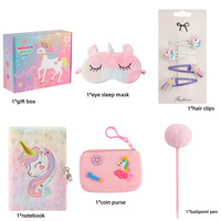 Coffret Cadeau d'Anniversaire Adorable 2026 pour Filles avec Carnet Doux, Masque de Sommeil, Trousse et Accessoires Cheveux