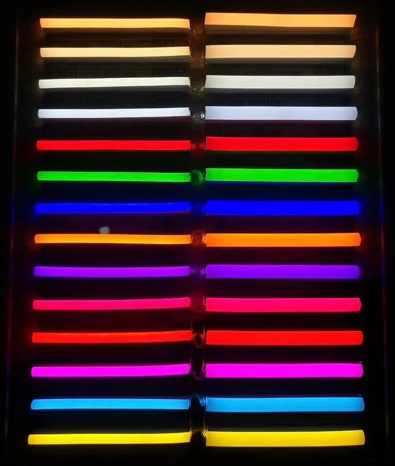 2. Silikon trennung Neon LED Flex getrennt Streifen Licht Seil separate 8mm 12V Röhren streifen RGB Neon Flex LED Neonlichter