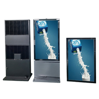Pantallas LED de soporte de suelo Ip56 de 55 pulgadas para publicidad al aire libre, pantalla digital LCD completa, máquina de publicidad vertical