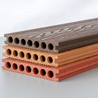 Planche de terrasse en composite bois-plastique (WPC) moderne, imperméable, antidérapante, écologique, à grain de bois 3D en relief, pour extérieur, résistante aux UV
