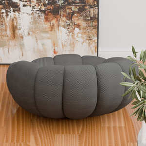 <span class=keywords><strong>Canapé</strong></span> sectionnel moderne compressé, une place, en <span class=keywords><strong>tissu</strong></span> maillé, design incurvé, garni d'éponge, pour salon, Chine - Product Image 6