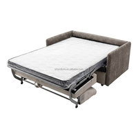 Sofa Bed Konvertibel Kain Modern 2 3 Dudukan, Kasur Sofa Lipat Ekstensibel Ramah Lingkungan untuk Kamar Tidur, Ruang Tamu, Apartemen