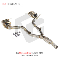 ING pour Mercedes Benz SLK200 R230 Catback Valvetronic tuyaux d'échappement en acier inoxydable avec silencieux de soupape pièces de Performance automatique