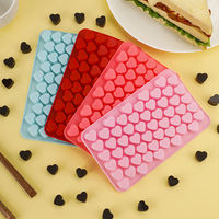 Nouveau moule en silicone jetable écologique 3D en forme de nuage à 55 cavités pour la décoration de chocolat, de bonbons, de biscuits, de gâteaux, outils de pâtisserie