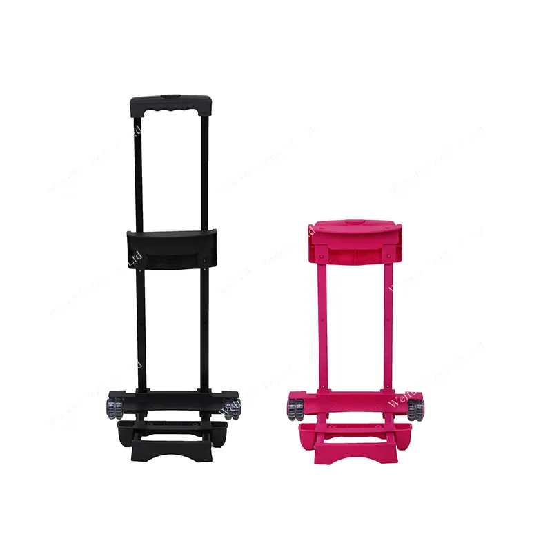 Detchtable telescopic handle trolley for backpack