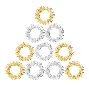 Schlussverkauf Fingermassage-Ring chinesisches Akupunktur-Finger-Akupressur Anti-Zellulitis-<span class=keywords><strong>Massage</strong></span>-Ring entspannungsschmerz-Muskel-Massagegerät - Product Image 5