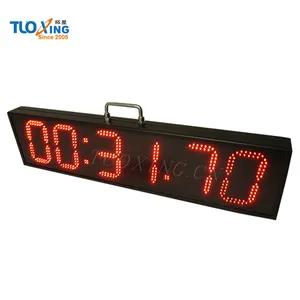 Relógio temporizador esportivo de led de 6 polegadas, para esportes ao ar livre, temporizador de contagem/relógio