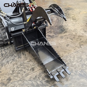 Mini-Kompakt lader Diesel-Kettenlader-Aufsatz Stumpf greifer für den Bau Zum Verkauf angeboten - Product Image 3