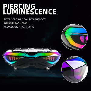 Luz Trasera RGB para Motocicleta con Control por Aplicación y Señales de Giro, Accesorios para <span class=keywords><strong>YAMAHA</strong></span> Nmax <span class=keywords><strong>155</strong></span> V2 <span class=keywords><strong>2020</strong></span> - Product Image 4