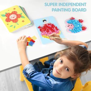 Kit de Manualidades DIY de Princesas: Juego de Puncionar y Colorear con Tela para Niños - Product Image 3