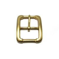Boucles à ardillon en laiton massif de 40mm, boucle de barre centrale pour sac artisanal en cuir, sangle pour Jeans