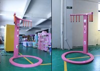 Shunhong Bâton de réflexe rapide en plastique rose, machine de capture populaire sur TikTok, jeu d'échauffement extrême pour la vitesse des mains, divertissement sportif