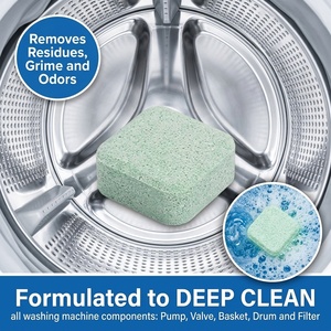 <span class=keywords><strong>Solution</strong></span> d'entretien écologique pour lave-linge à chargement frontal et à chargement par le haut, comprimés nettoyants pour lave-linge - Product Image 4