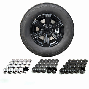 Vente en gros ABS 17/19/21mm argent galvanisé écrou de roue capuchon de protection blister écrou de roue couvercle de protection avec outil de démontage - Product Image 1