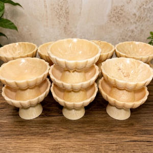 Bol à salade de luxe en résine polie fait main, vaisselle écologique, compatible lave-vaisselle, léger, pour service alimentaire - Product Image 1