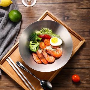 Stainless Steel Salad Bowl Gold 18cm Dishwasher Safe Party Serving Bowl - Product Image 3