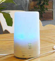 Mini diffuseur d'arôme cylindrique USB portable 70ml diffuseur d'humidificateur d'huiles essentielles pour machine d'aromathérapie avec LED de nuit