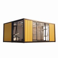 Maison conteneur préfabriquée moderne jardin extérieur salle de sport/studio bureau hangar en panneau sandwich pour abri d'auto