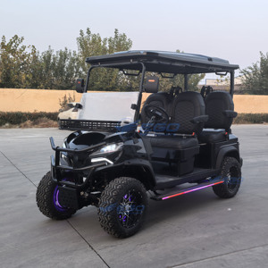 Nouveau modèle 2025 de voiturette de golf électrique 4 places au lithium pour parcours de golf et quartier - Product Image 1