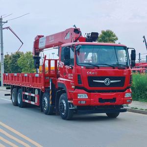Camion de fret Dongfeng 8X4 avec grue télescopique de 14 tonnes pour le levage d'infrastructure municipale - Product Image 3