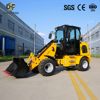 Chargeuse sur pneus H280 4x4 avec attache rapide hydraulique, chargeuse frontale diesel 4 roues motrices pour travaux d'ingénierie civile et de terrassement