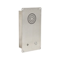 Station d'appel d'urgence mains libres à un bouton en acier inoxydable intégré, résistante à la corrosion, facile à nettoyer, interphone de laboratoire