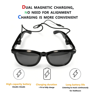 Gafas Inteligentes SENBONO F75 con Traductor, Traducción en Tiempo Real, Llamadas Inalámbricas, <span class=keywords><strong>Asistente</strong></span> de Voz, Batería de 5.4 55+55mAh - Product Image 2
