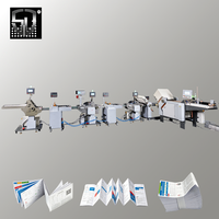 Machine à plier le papier automatique à grande vitesse avec rainurage pour la production de lignes de pliage d'emballages, manuels d'instructions et inserts