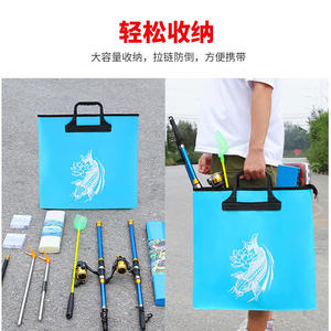 Sac de pêche EVA avec poignée supérieure, sac de rangement multi-usages imperméable et épaissi pour matériel de pêche, ligne et moulinet - Product Image 5