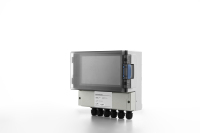 Monitor Multiparamétrico de Calidad del Agua para Piscinas, Montado en la Pared, con Medición de pH, ORP, Cloro Residual, Turbidez y Temperatura, Detector en Tiempo Real